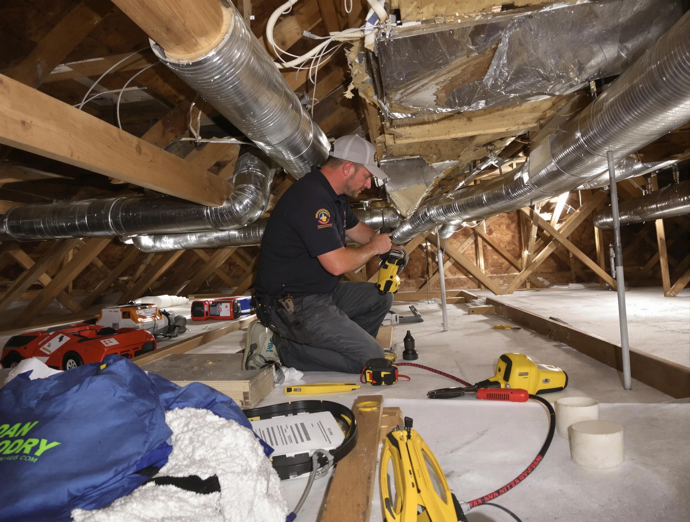 Professional air duct repair by Millersville Air Duct Cleaning in Millersville