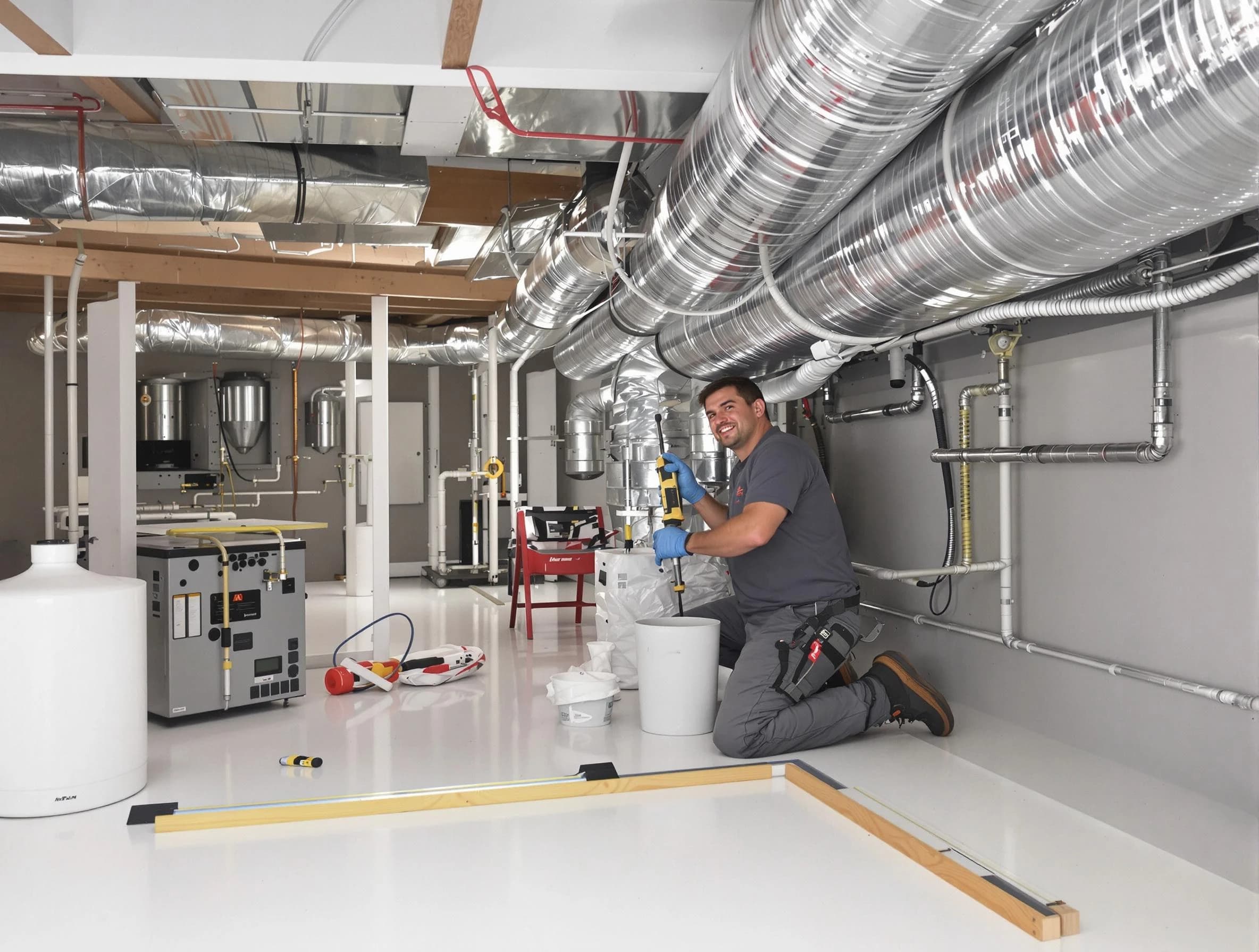 Professional duct sealing service by Millersville Air Duct Cleaning in Millersville