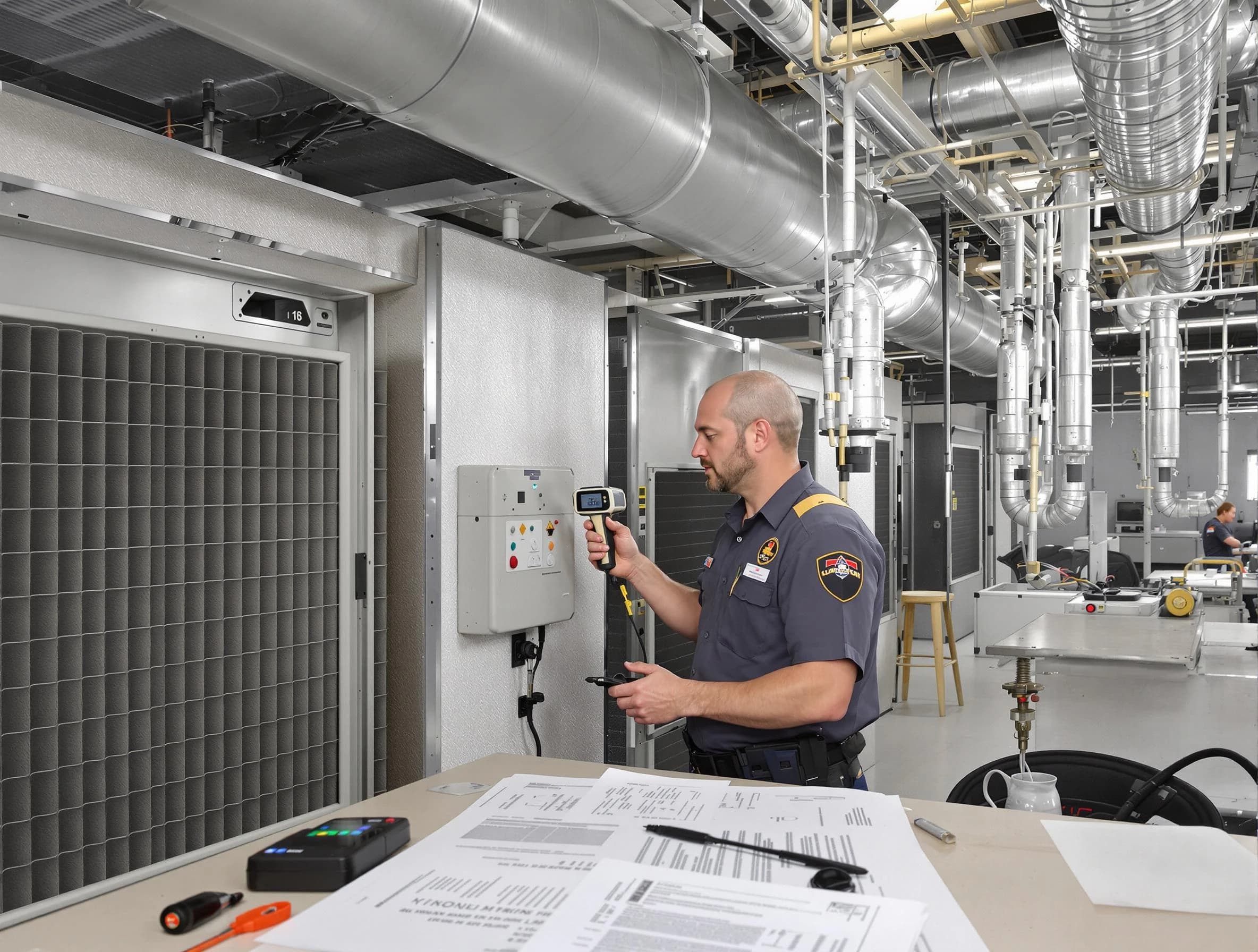 Professional filter system inspection by Millersville Air Duct Cleaning in Millersville