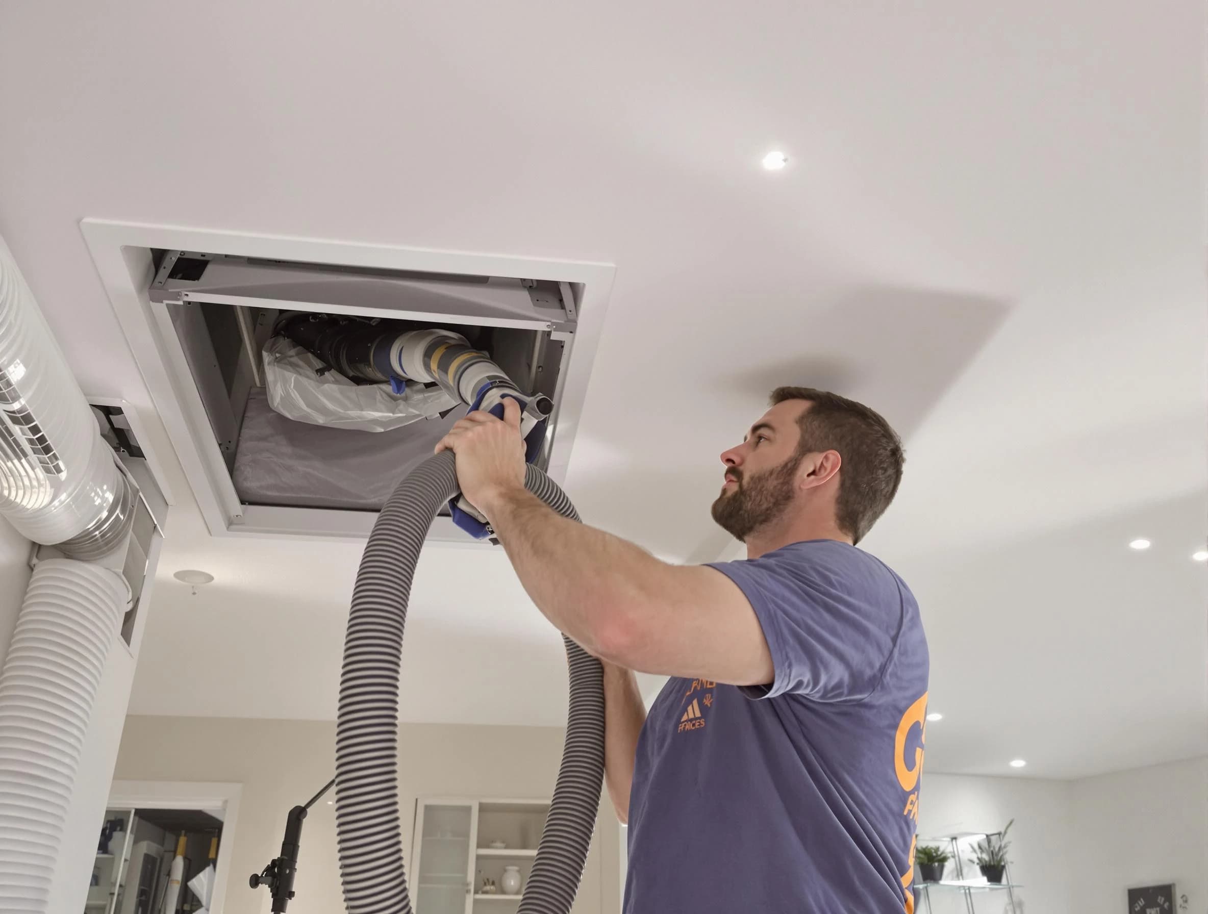 Precision indoor duct cleaning by Millersville Air Duct Cleaning in Millersville