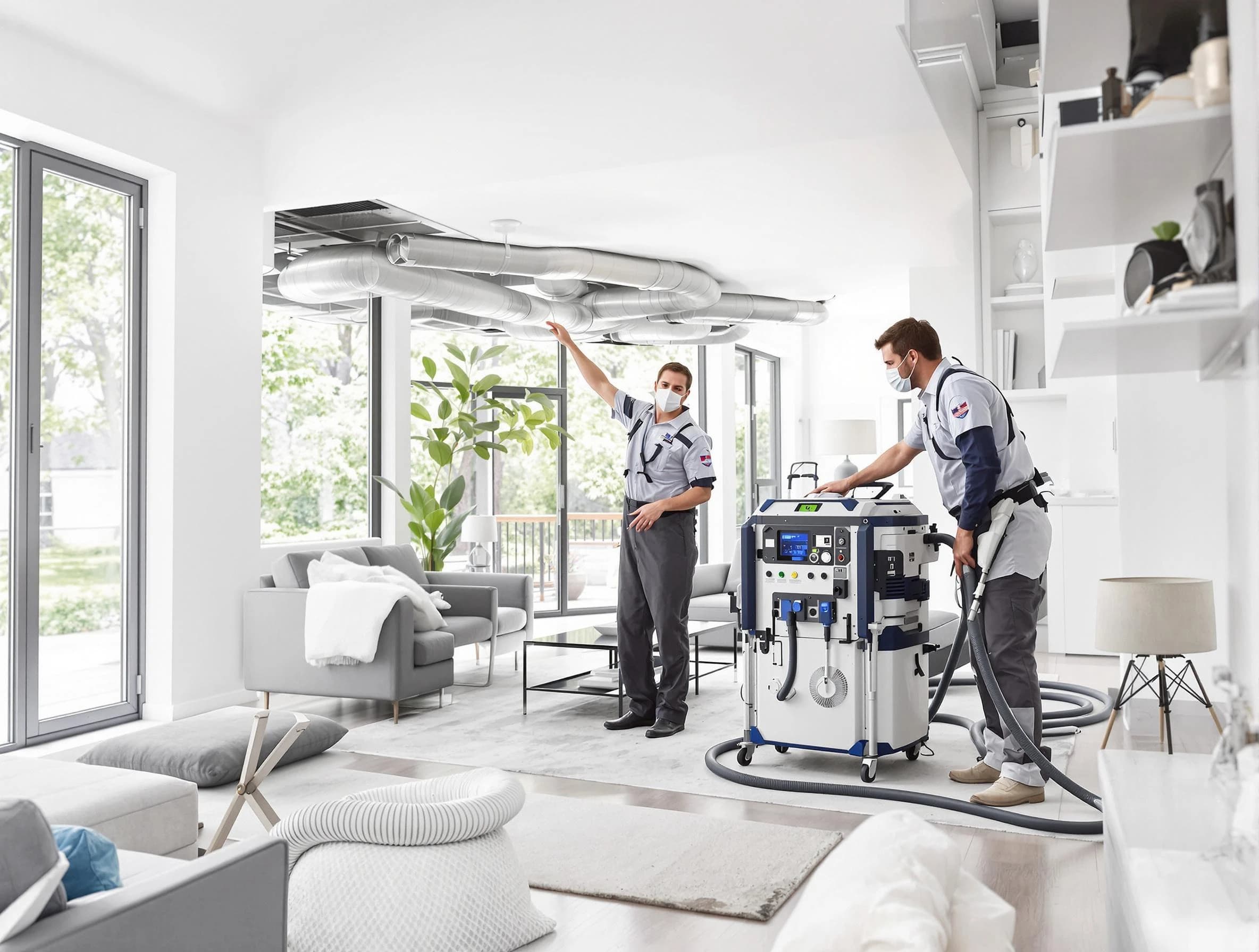 Millersville Air Duct Cleaning professional conducting pure air duct cleaning with state-of-the-art equipment in Millersville