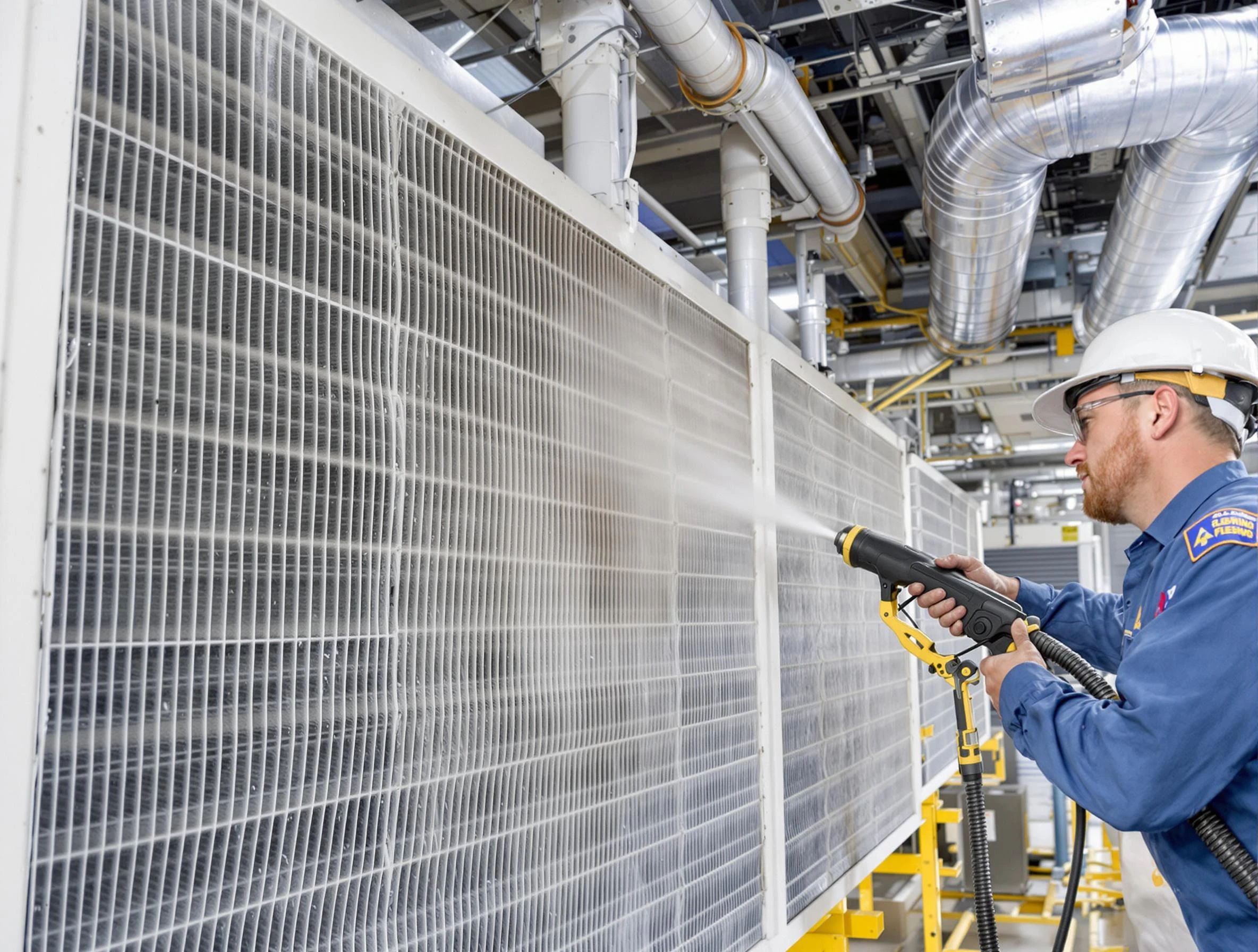 Professional commercial coil cleaning by Millersville Air Duct Cleaning in Millersville
