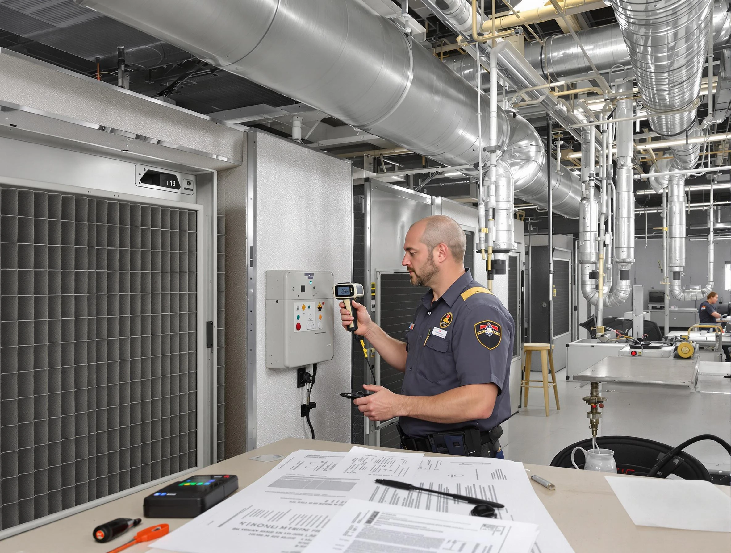 Professional filter system inspection by Millersville Air Duct Cleaning in Millersville